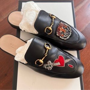 Gucci Princetown 1955 Horsebit Accent Mules